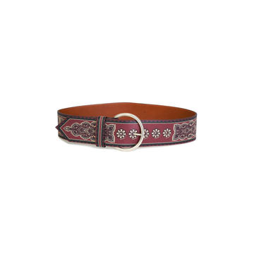 Painted Leather Waist Belt