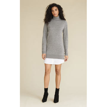 Soval Wool-Cotton Mini Sweater Dress