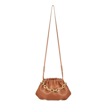 Gabi Chain-Embellished Leather Shoulder Bag