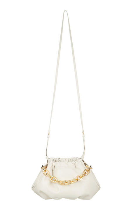 Gabi Chain-Embellished Leather Shoulder Bag展示图