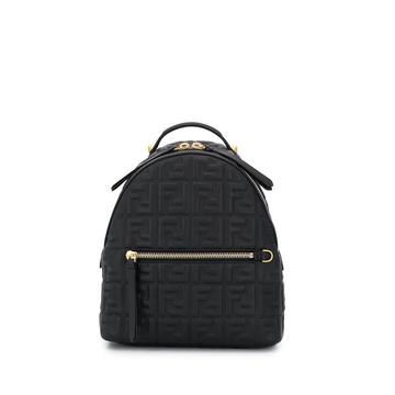 Double F embossed backpack