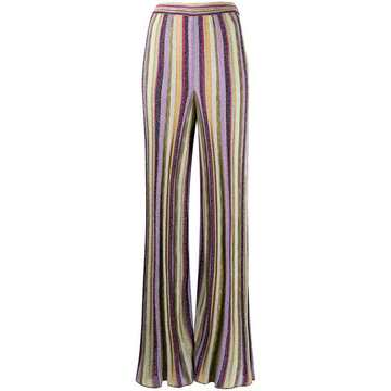 striped wide-leg trousers