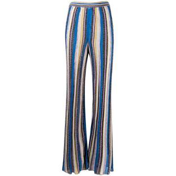 striped wide-leg trousers