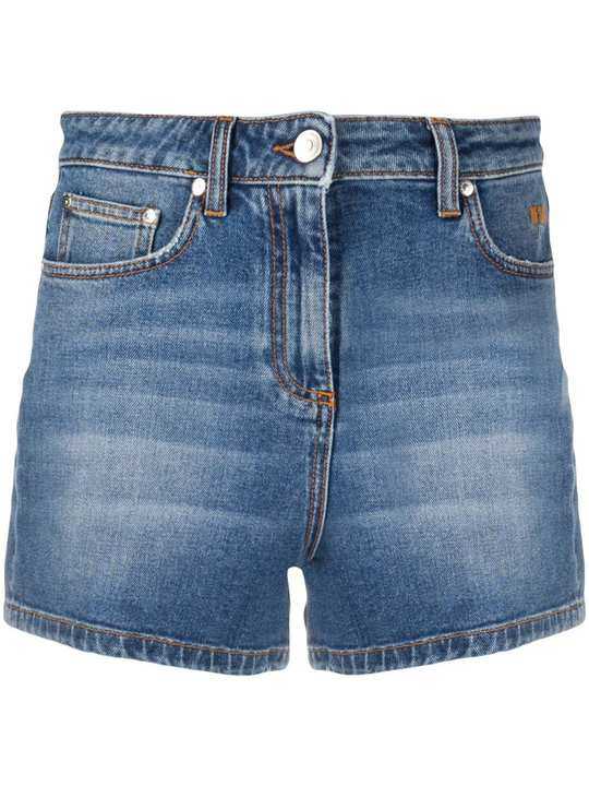 high-waist denim shorts展示图