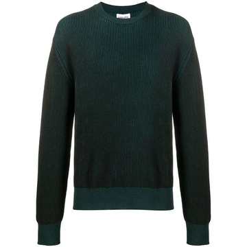 ribbed crew neck jumper