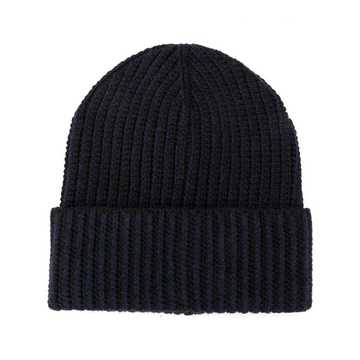 wool ribbed-knit beanie