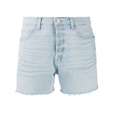 frayed hem denim shorts