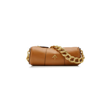 Mini Cylinder Leather Crossbody Bag