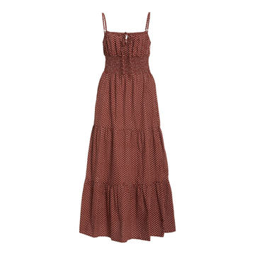 Canyon Polka-Dot Cotton Poplin Midi Dress