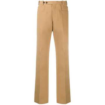 tailored straight-leg trousers