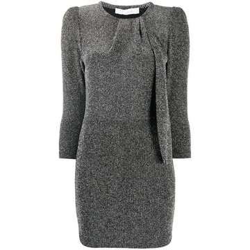 glitter detail mini dress