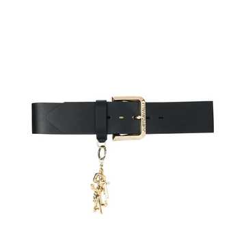 logo charm belt