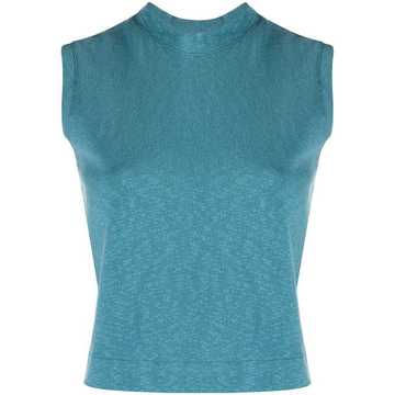 textured-jersey tank top