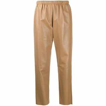 high-waist cropped trousers