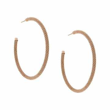 beaded hoop earrings