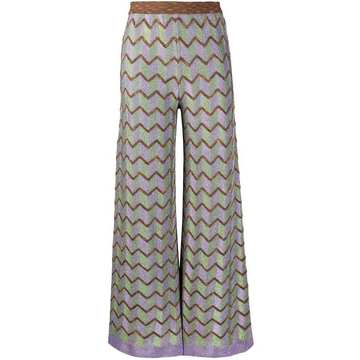 zig-zag pattern trousers