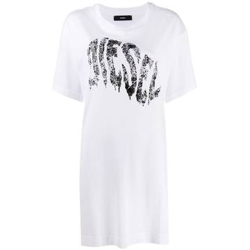 logo print T-shirt dress