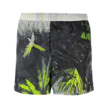 tropical print swim shorts