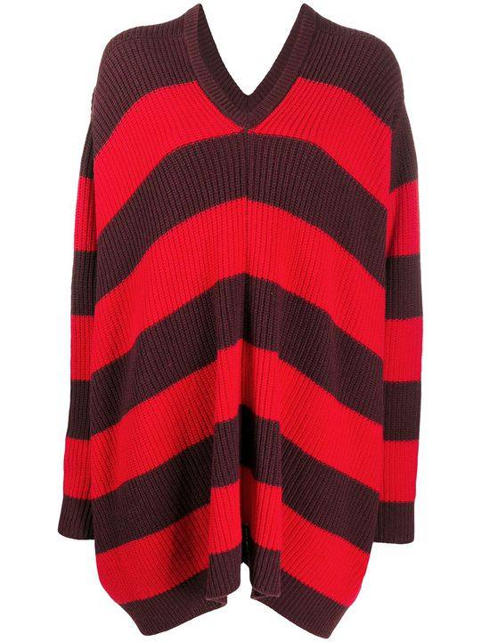 ribbed knit striped jumper展示图