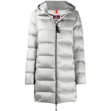 zipped padded coat