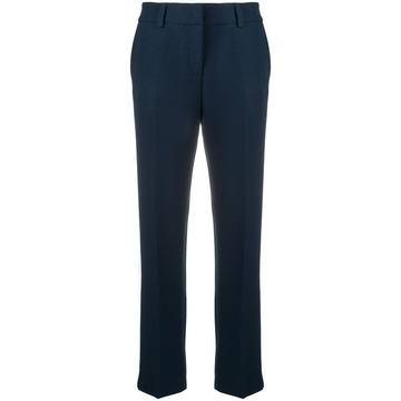 mid-rise tapered trousers