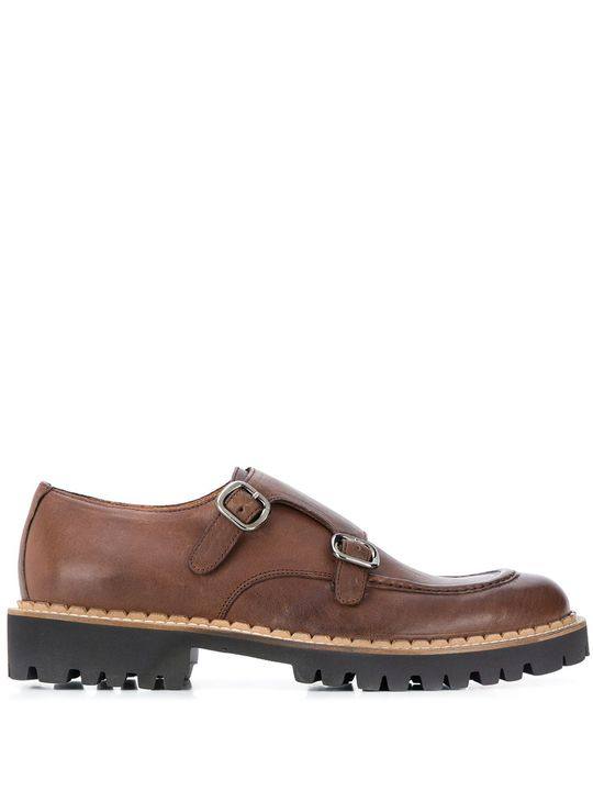 double-buckle monk shoes展示图