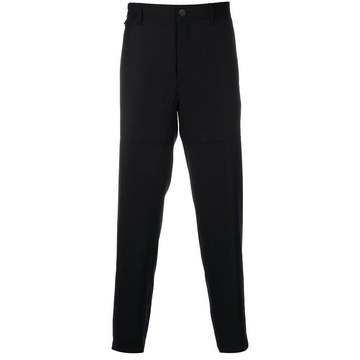 high-rise straight-leg trousers