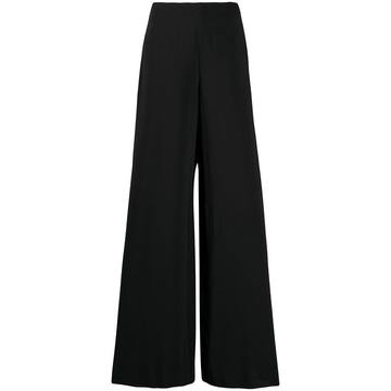 long flared trousers