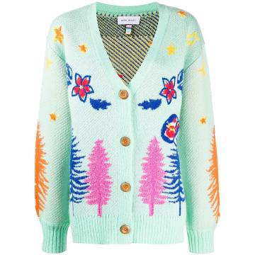 Western Jacquard Embroidered cardigan