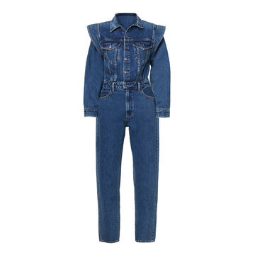 Reyna Rigid Straight-Leg Denim Jumpsuit