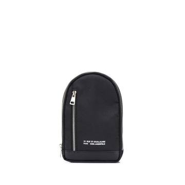 printed logo backpack