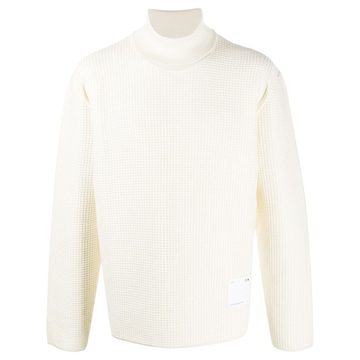 turtle neck waffle knit jumper