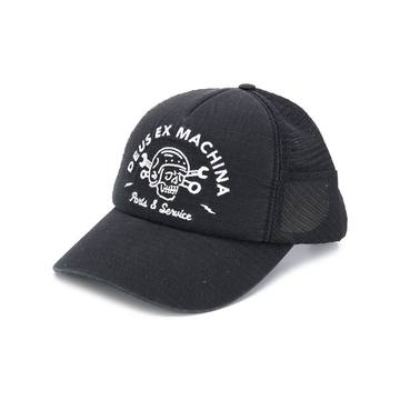 embroidered logo trucker cap