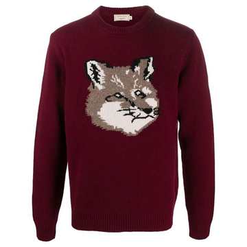 Fox logo embroidered jumper