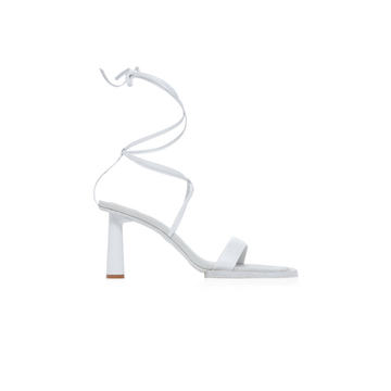 Les Carre Rond Leather Sandals