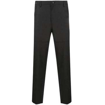 slim-fit tailored trousers