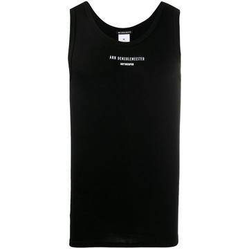 printed logo tank top