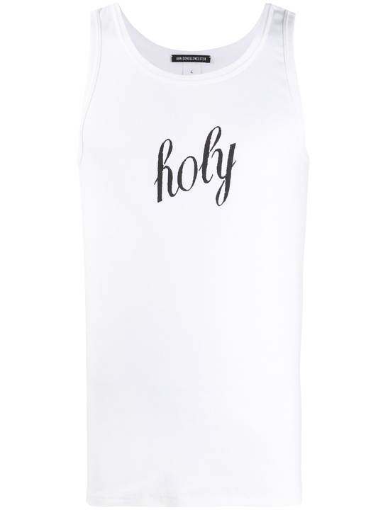 round neck Holy print vest top展示图