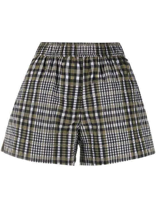 check print shorts展示图