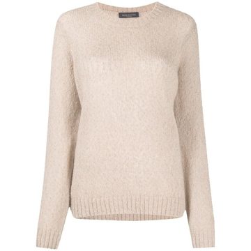 bobble detail sheer style jumper