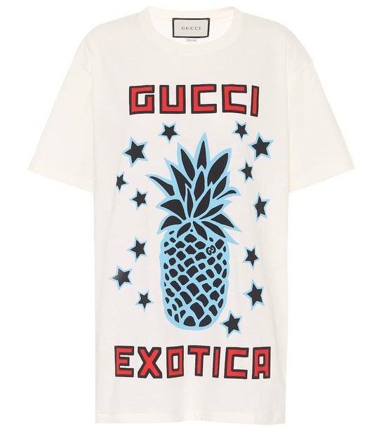 Gucci Exotica棉质针织T恤展示图