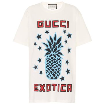 Gucci Exotica棉质针织T恤