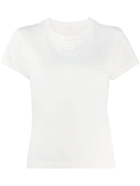 logo print cotton T-shirt展示图