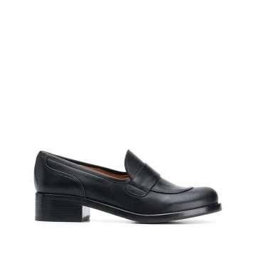 slip-on round toe loafers