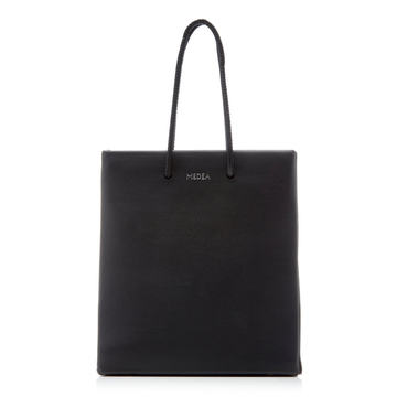 Short Leather Tote Bag