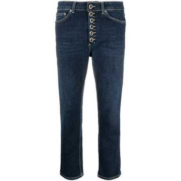 cropped slim-fit jeans