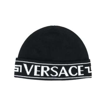 logo-jacquard beanie