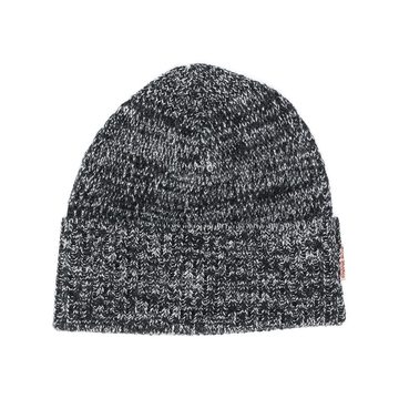 melange ribbed beanie