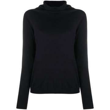 fine-knit roll-neck jumper