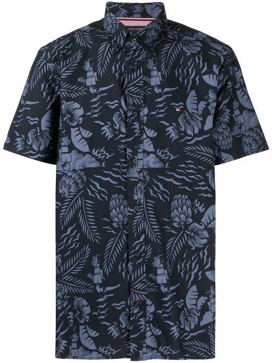 palm print short-sleeve shirt展示图